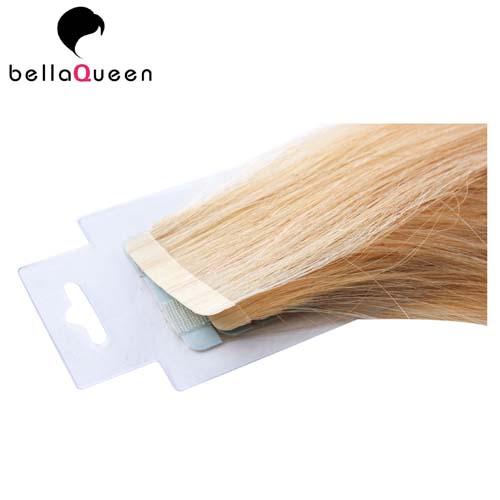 Soft And Silky Straight  613# Golden Blonde Tape Hair Extension Without No Synthetic / Fiber