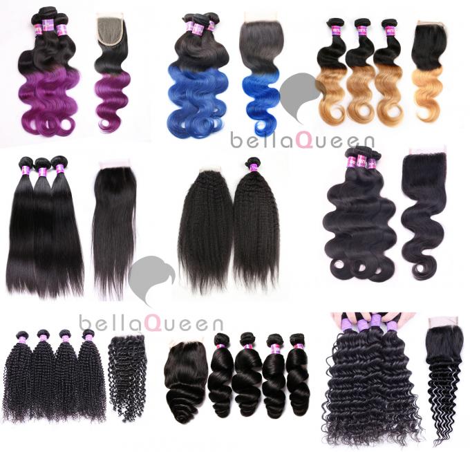 7A Grade Water Wave Indian Virgin Hair 100% Unprocessed No Shedding , Tangle Free